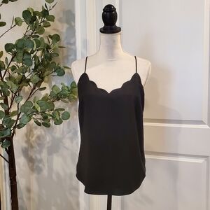J. Crew Scalloped Cami Halter Top